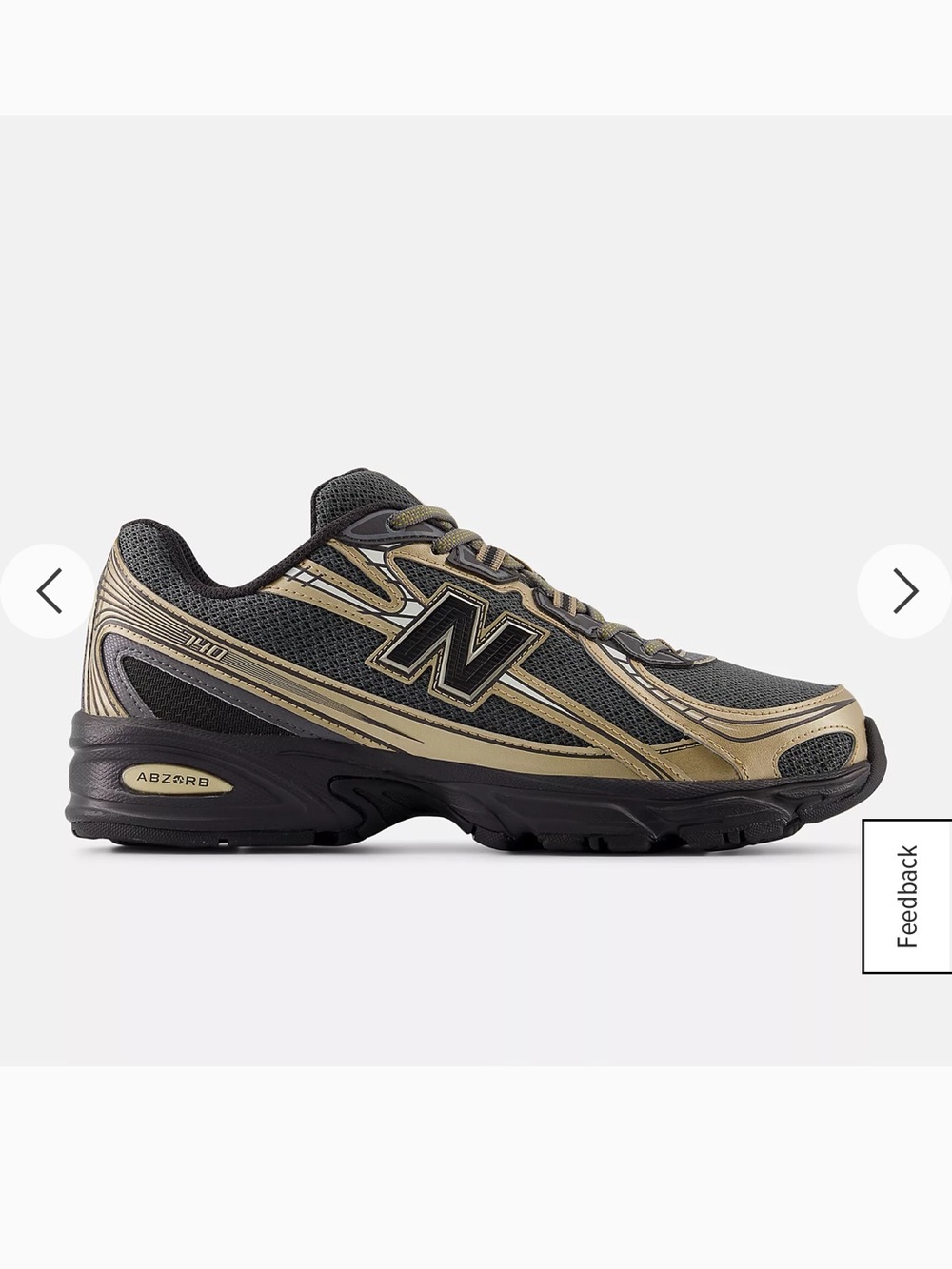 New Balance Women’s Black and Gold 740